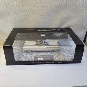 Minichamps 1955 Lincoln Futura Concept Met Pearl White Model Car 1:43 - #53/999 - Picture 1 of 14