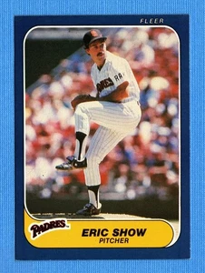 1986 Fleer #334 Eric Show San Diego Padres - Picture 1 of 1