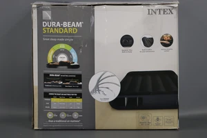 Intex Dura Pillow Rest Classic Blow Up Matratze Luftbett mit Pumpe Twin - Bild 1 von 4