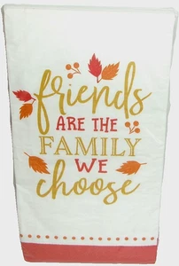 FALL Paper Guest Napkins ~ FRIENDS AND FAMILY~ 2Ply ~ 20 Ct ~ 15 2/3" x 11 2/3" - Picture 1 of 1