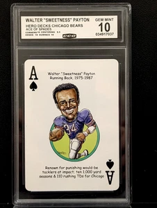 2019 WALTER PAYTON HEROS DECK CHICAGO BEARS GEM MINT 10 - Picture 1 of 1