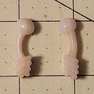 Gemelos antiguos de madreperla tallados vintage de 1900 concha Foto 1 de 3