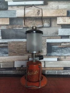 Veritas Gas Lantern Camping Lamp Handle Wide Base Orange Prop Not Tested - Picture 1 of 6