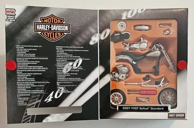 MAISTO METAL KIT MODEL 1:18 HARLEY DAVIDSON 2001 FXST SOFTAIL STANDARD MOTORCYCL - Image 1 of 4