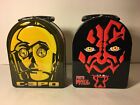 2 Star Wars Lunchboxes - C-3PO &amp; Darth Maul by Tin Box Co