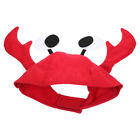 Halloween Czerwony owłosiony kapelusz krab Cosplay Czapka Kostium Śmieszny Regulowany