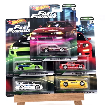 Hot Wheels Premium Fast And Furious Original Fast Complete Set Of 5 Cars - Image 1 of 4
