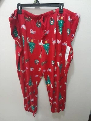 Womens Joyspun Christmas Size 3X Hacci Jogger Pants Bottoms NWT  - Image 1 of 4