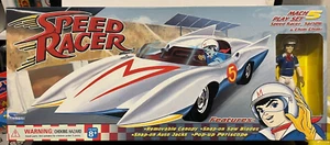 Speed Racer Figure + Mach 5 Car Play Set with Spridle + Chim Chim - Toynami - Bild 1 von 3