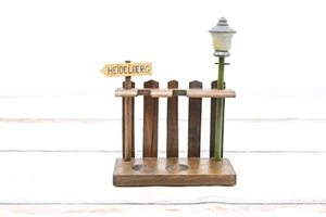 Vintage. Valla para pipa alemana de madera tallada y farola tabaco coleccionable - Imagen 1 de 6