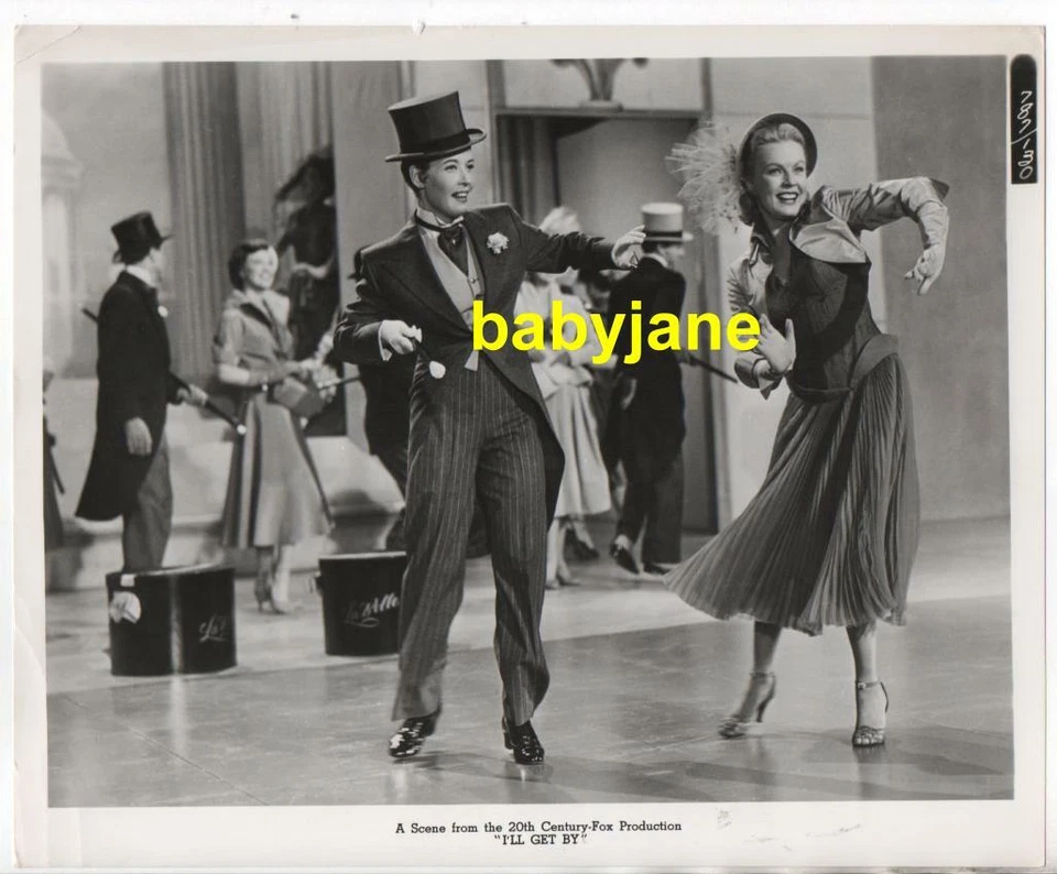 FOTO ORIGINAL 8X10 DE GLORIA DEHAVEN JUNE HAVER EN ARRASTRE 1950 ME LAS ARREGLARÉ Foto 1 de 1