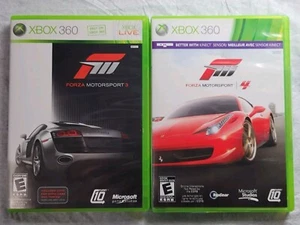 Forza Motorsport 3 & 4 (XBOX 360) CIB w/Manuals. Tested. 2 Game Bundle 🔥 - Picture 1 of 6