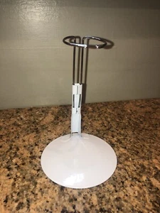 Metal Doll Stand Holder with Adjustable Height,White,doll height 3.5- 5.5 inches - Picture 1 of 5