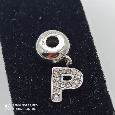 Brosway Pendente Charm Tres Jolie Lettera P Cristalli Swarovski + Sacchetto - Immagine 1 di 4