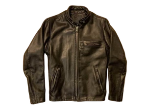 Schott 641 Men's Single Riders Leather Jacket Black Size 34 Stand Collar US Made - Picture 1 of 19
