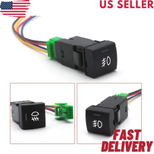Interruptor de botón pulsador de 4 polos 12 V de fondo con luz indicadora LED para Camry Corolla - Imagen 1 de 3