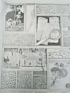 Tri Chem Shadowbox "Harvest of Life" picture 16X20 Artex 2178 Mosaic Collage