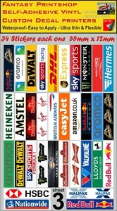 Calcomanías adhesivas Scalextric de barrera de construcción de automóviles ranurados x 34 - hoja 3 - Imagen 1 de 3
