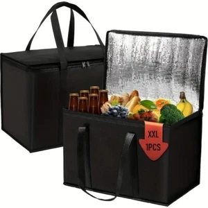 XL Thermo Einkaufstasche 40 L wiederverwendbare Kühltasche für Lieferung & Picknick - Bild 1 von 11