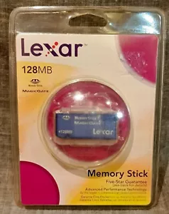 Lexar Media 128 MB Memory Stick , Magic Gate - Picture 1 of 6