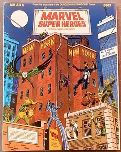 TSR D&D MARVEL SUPER HEROES MH AC6 6863 1985 EARLY BLACK COSTUME SPIDERMAN - Picture 1 of 3