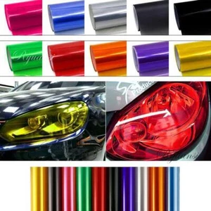 13 Colors Premium Glossy Headlight Taillight Fog Light Vinyl Sticker Tint Film - Bild 1 von 20