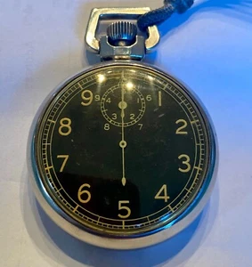 Vintage  Elgin US Army WWII Bombardier Jitterbug  A-8,15 Jewel Timer Engraved - Picture 1 of 8