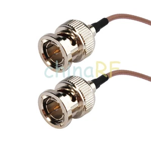 75ohm BNC male to BNC male plug straight RG179 RF pigtail extension cable 20cm - Picture 1 of 4