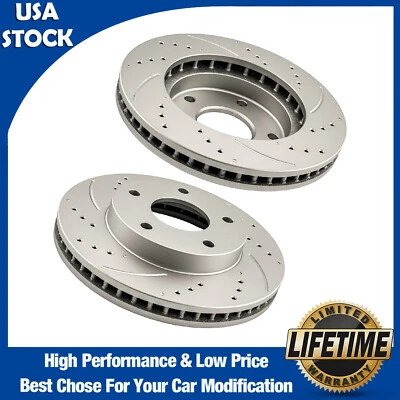 55047 Pair Front Disc Brake Rotors for Isuzu Hombre 1998-2000 Chevrolet S10 1998 - Изображение 1 из 4