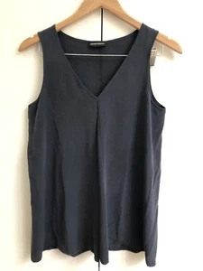 Emporior Armani Silk Navy Top - Picture 1 of 4