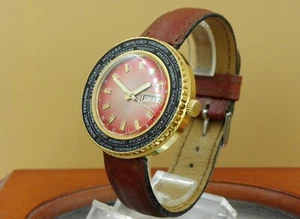 Stunning Multifunctional RAKETA WORLD TIME Soviet watch Day/Date gold-plated 70s - Picture 1 of 9