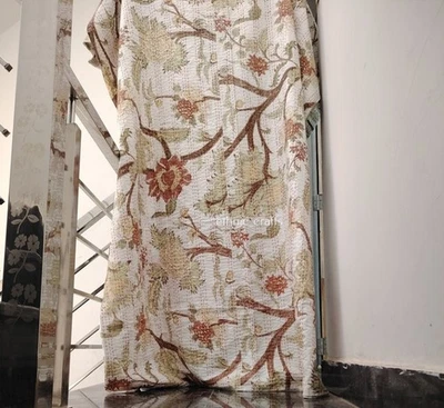 100 % Pure Cotton Handmade Vintage Throw Reversible Quilt Comforter Quilt Kantha - Image 1 of 4