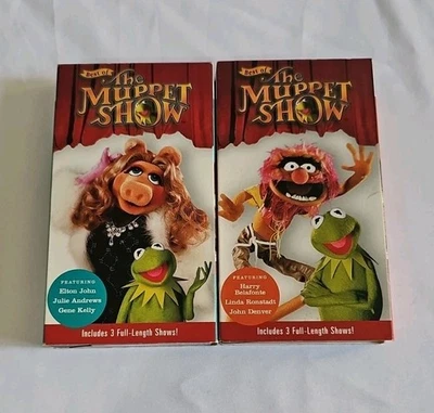 Best of The Muppet Show Vol. 1 and 3 VHS tapes Elton John, Harry Belafonte - Image 1 of 4