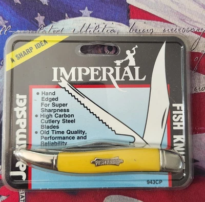 Vintage 1990s Imperial Schrade Jackmaster Fish Knife 943CP New in Package - Image 1 of 2