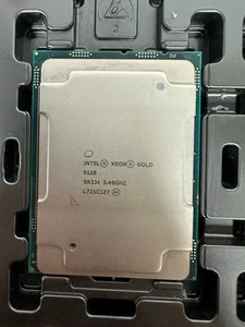 1PC ntel Xeon Gold 6128 SR3J4 3.40GHz 6-Core FCLGA 3647 Server CPU - Afbeelding 1 van 2