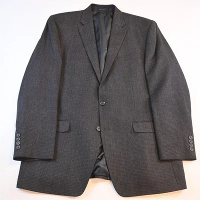 Chaps Ralph Lauren 46L Brown Nailshead 100% Wool Flannel Blazer Sport Coat - Image 1 of 4