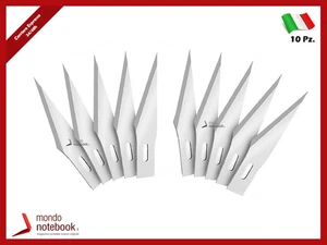 Lame di Ricambio per Cutter Bisturi di Precisione con Manico Alluminio (10PZ) - Zdjęcie 1 z 1