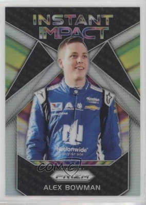 2018 Panini Prizm Instant Impact Silver Prizm Alex Bowman #II-14 - Image 1 of 2