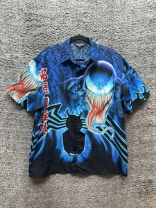 Vintage 2000 Changes Venom Marvel All-Over Print Button-Up Shirt Mens Size M - Picture 1 of 11