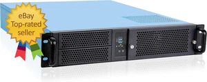 2U Rackmount Server Chassis 2X5.25 + 6X3.5 ATX/MATX Support ATX PSU with Either - Afbeelding 1 van 7