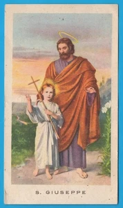 S. Giuseppe Orazione Ed.G.Mi EGIM 59 santino holy card image pieuse MA1360 - Picture 1 of 2