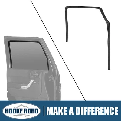 Hooke Road Left Front Door Glass Run Channel Weatherstrip for Jeep Wrangler JK Foto 1 de 4