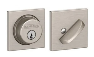 Schlage B60N-COL-619 Collins Einzylinder gleichschließend - Satin Nickel - Bild 1 von 7
