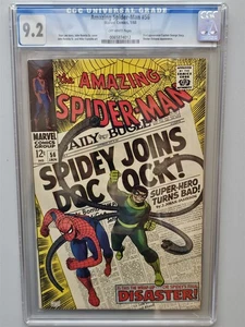 AMAZING SPIDER-MAN #56 CGC 9.2 JANUAR 1968 1. APP CAPTAIN STACY MARVEL COMIC < - Bild 1 von 4
