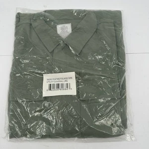 Foliage Green Utility Coverall Mens Size L Military Style Action Force Apparel - Picture 1 of 5