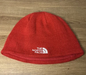 Gorro The North Face Unisex Rojo Acrílico Logo Sombrero Ropa de Invierno - Imagen 1 de 3