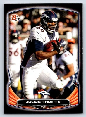 2014 Bowman 61 Julius Thomas Veterans Black   Denver Broncos Football Card - Image 1 of 2