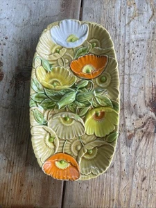 Fred Roberts Poppy Design Relish Tray 1970s - Picture 1 of 1
