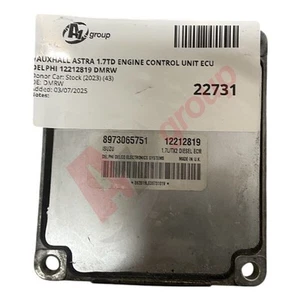 VAUXHALL ASTRA 1.7TD ENGINE CONTROL UNIT ECU DELPHI 12212819 DMRW DMRW - Picture 1 of 8