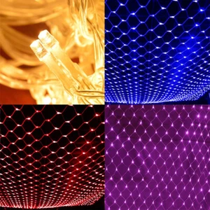 3X2M 200LEDs Connectable LED Net Mesh Lights String Fairy Outdoor Garden Party - Picture 1 of 16